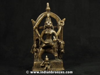 Durga Seated on Her Mount (Piece IBS178, Image 3609)